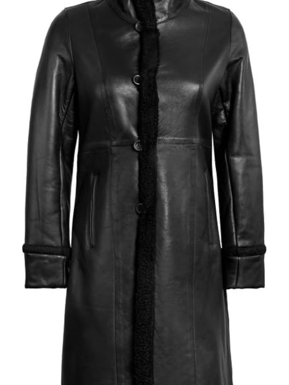 Blingsoul Disc Black Maura Sherling Women Coat Black S/M